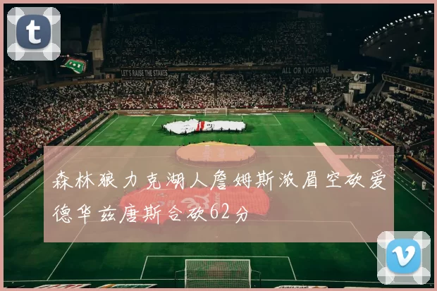 森林狼力克湖人詹姆斯浓眉空砍爱德华兹唐斯合砍62分